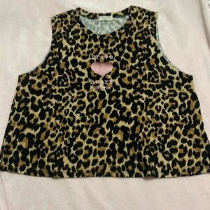 Izzy be leopard tank top. M
